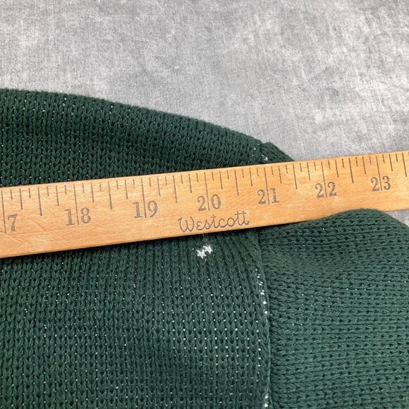 Girl Scouts of USA Cardigan Large Green White Fleck Acrylic Sweater USA VTG‎ NWT - Picture 8 of 11